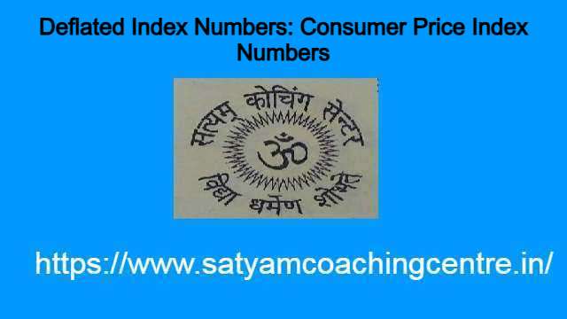 Deflated Index Numbers